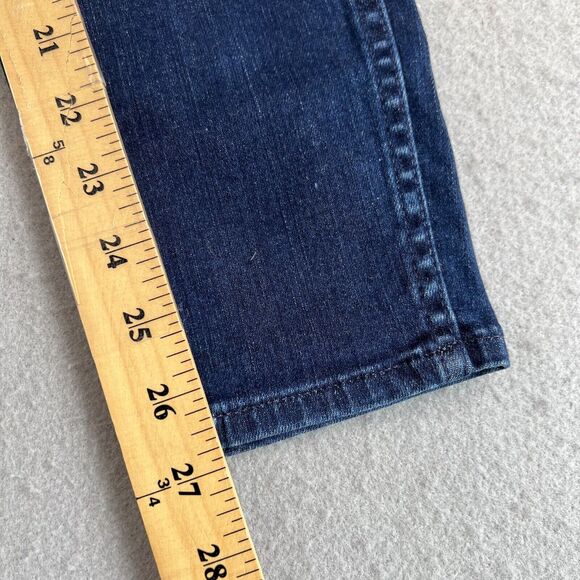 Madewell 10” High Riser‎ Skinny Skinny Dark Wash Blue Denim Jeans Mens Size 26 - Picture 7 of 11